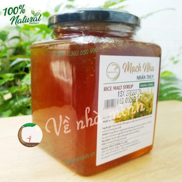 Mạch nha lỏng Nhân Thùy quảng ngãi hữu cơ tự nhiên